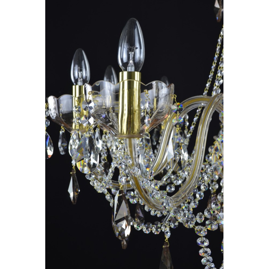 Wranovsky JWZ121102100 - Kristallen kroonluchter aan ketting ZENITH 10xE14/40W/230V