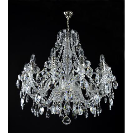 Wranovsky JWZ124122101 - Kristallen kroonluchter aan ketting IMPERIAL 12xE14/40W/230V