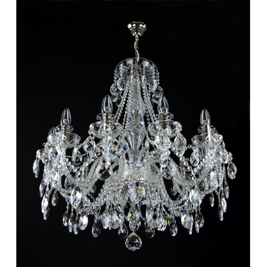 Wranovsky JWZ124122101 - Kristallen kroonluchter aan ketting IMPERIAL 12xE14/40W/230V