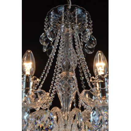 Wranovsky JWZ124122101 - Lustre en cristal sur chaîne IMPERIAL 12xE14/40W/230V