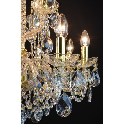 Wranovsky JWZ125122230 - Lustre en cristal sur chaîne MARIERA 12xE14/40W/230V