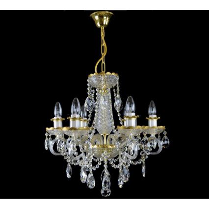 Wranovsky JWZ148062100 - Lustre en cristal sur chaîne DIAMANT 6xE14/40W/230V