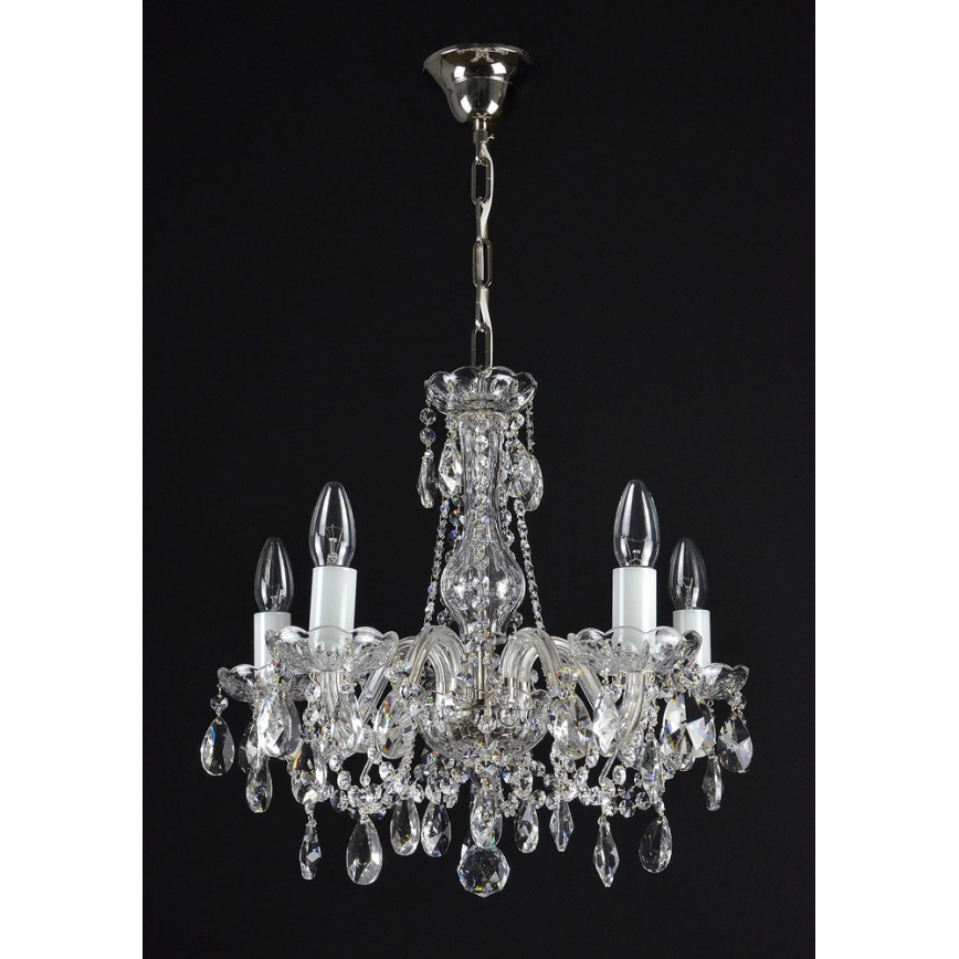 Wranovsky JWZ153052101 - Lustre en cristal sur chaîne OLIVE 5xE14/40W/230V