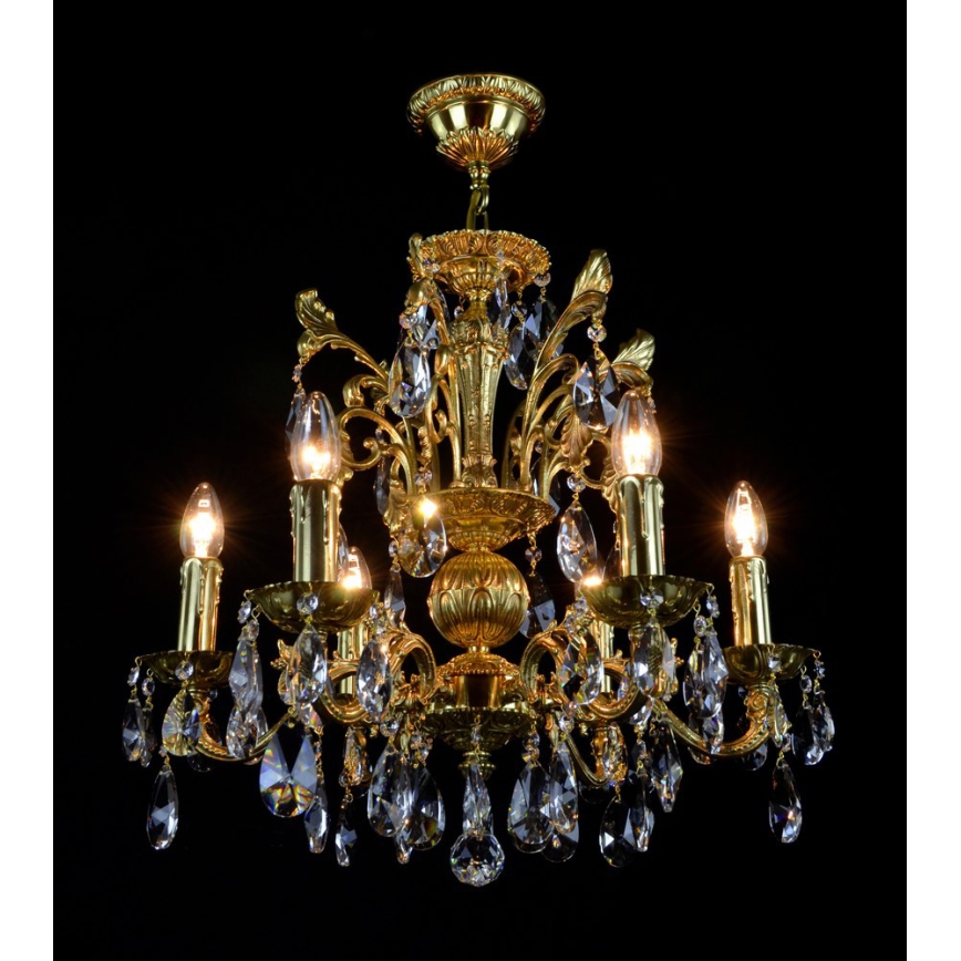 Wranovsky JWZ210061100 - Lustre en cristal sur chaîne ARIES 6xE14/40W/230V