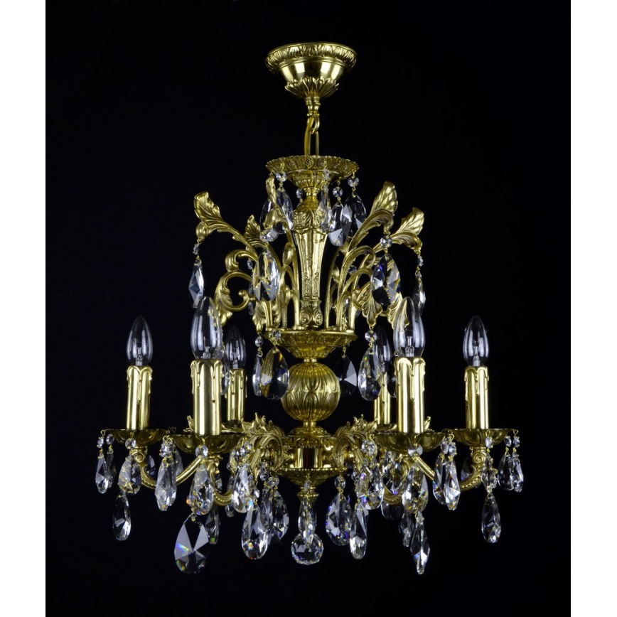 Wranovsky JWZ210061100 - Lustre en cristal sur chaîne ARIES 6xE14/40W/230V
