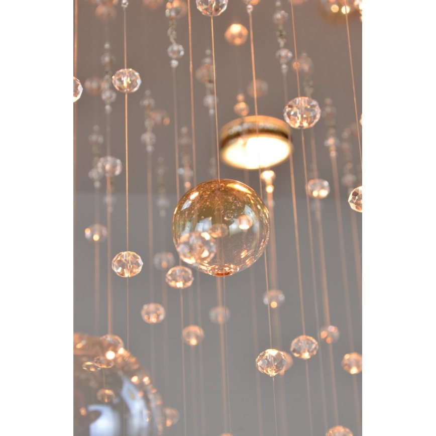 Wranovsky JWZ610100101 - Lustre plafonnier en cristal ORBIS 10xGU10/40W/230V