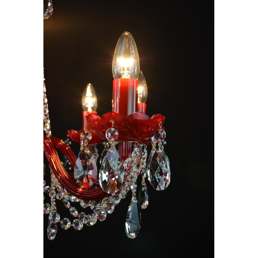 Wranovsky - Kristallen kroonluchter aan ketting BRILLIANT 8x E14 / 40W / 230V
