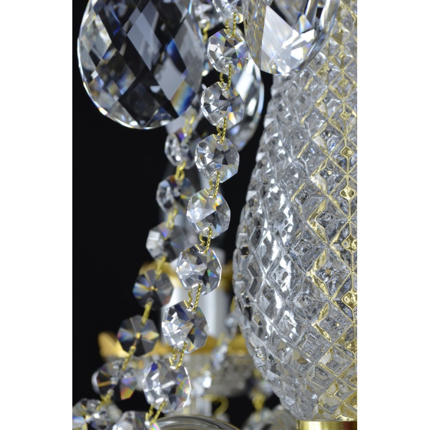 Wranovsky - Kristallen kroonluchter aan ketting DIAMANT 6x E14 / 40W / 230V