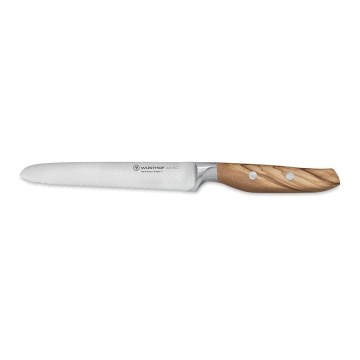 Wüsthof - Couteau à pain AMICI 14 cm bois d'olivier