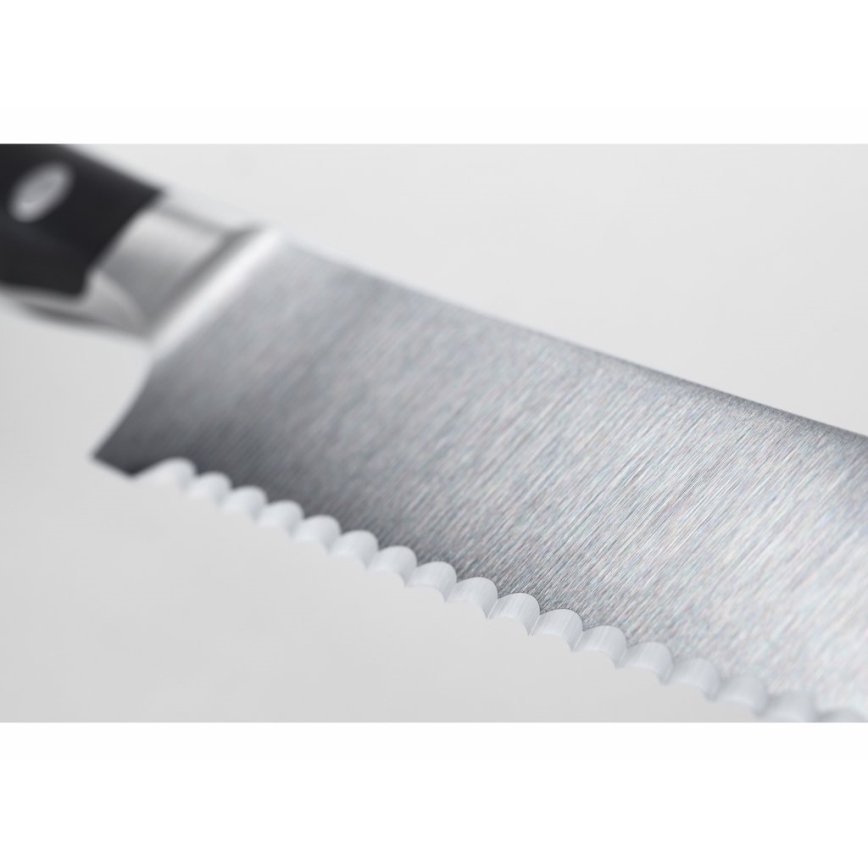 Wüsthof - Couteau à pain CLASSIC IKON 20 cm noir