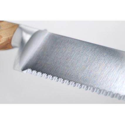 Wüsthof - Couteau à pain de cuisine AMICI 23 cm bois d'olivier
