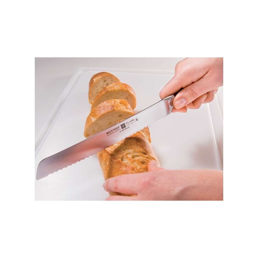 Wüsthof - Couteau à pain de cuisine CLASSIC 20 cm noir