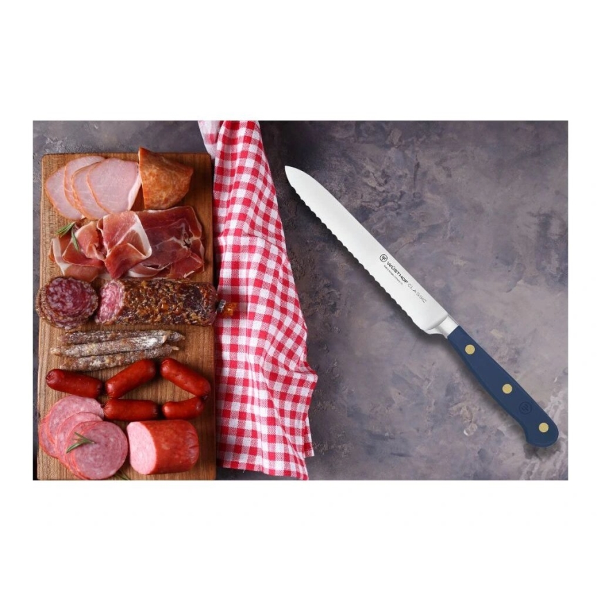 Wüsthof - Couteau de cuisine CLASSIC COLOUR 14 cm bleu