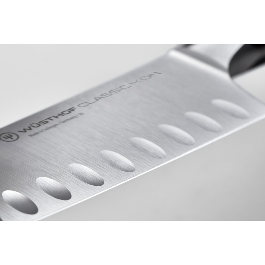 Wüsthof - Couteau de cuisine japonais CLASSIC IKON 17 cm noir