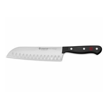 Wüsthof - Couteau de cuisine japonais GOURMET 17 cm noir