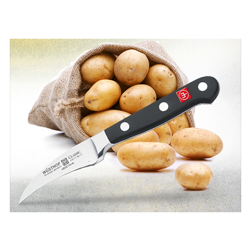 Wüsthof - Couteau de cuisine pour éplucher CLASSIC 7 cm noir