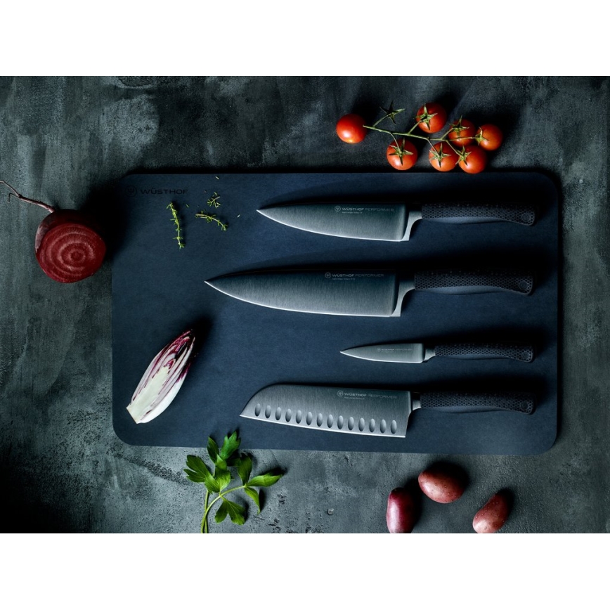 Wüsthof - Couteau de cuisine pour légumes PERFORMER 9 cm noir