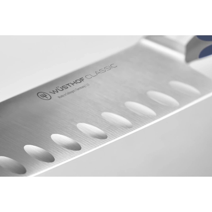 Wüsthof - Couteau de cuisine santoku CLASSIC COLOUR 17 cm bleu