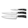 Wüsthof - Ensemble de 3 couteaux de cuisine CLASSIC IKON, noirs