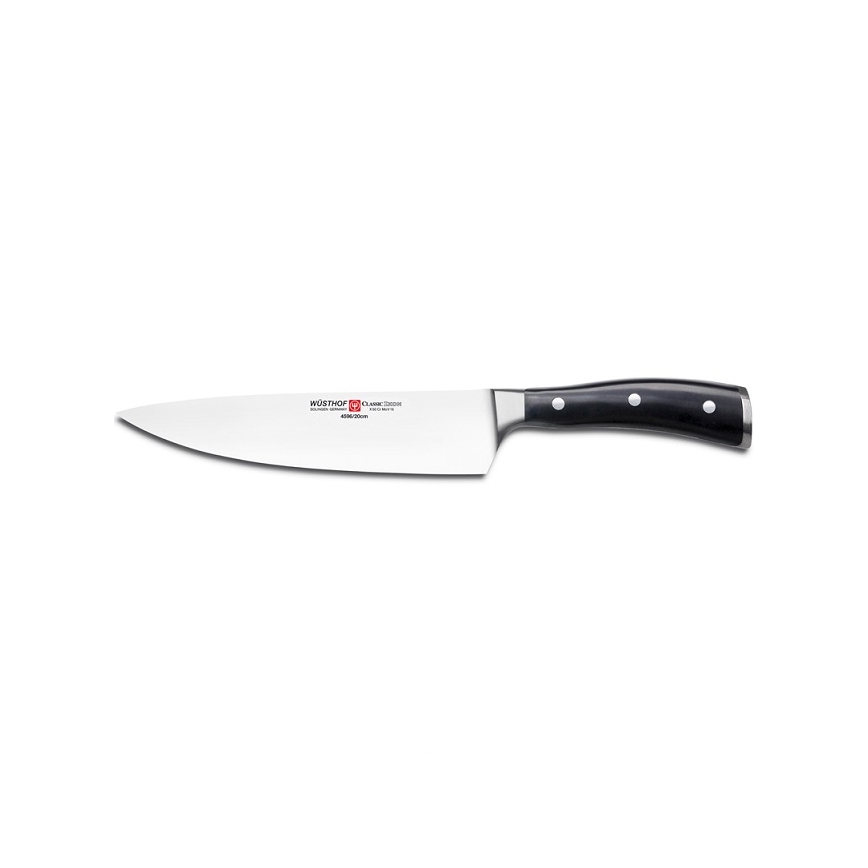 Wüsthof - Jeu de couteaux de cuisine CLASSIC IKON 3 pcs noir