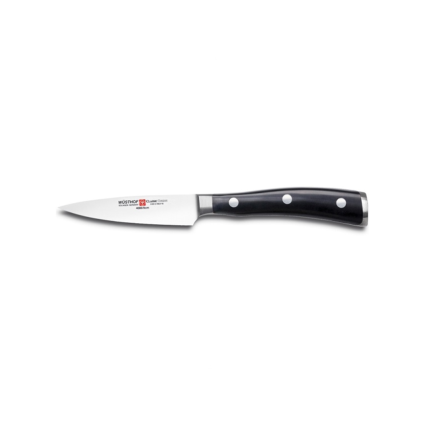 Wüsthof - Jeu de couteaux de cuisine CLASSIC IKON 3 pcs noir