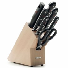 Wüsthof - Jeu de couteaux de cuisine dans un porte-couteau CLASSIC 8 pcs beige