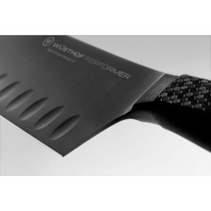 Wüsthof - Keukenmes santoku PERFORMER 17 cm zwart