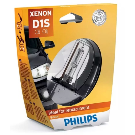 oor Toneelschrijver Iedereen Xenon autolamp Philips XENON VISION D1S PK32d-2/35W/85V 4300K | Lumimania