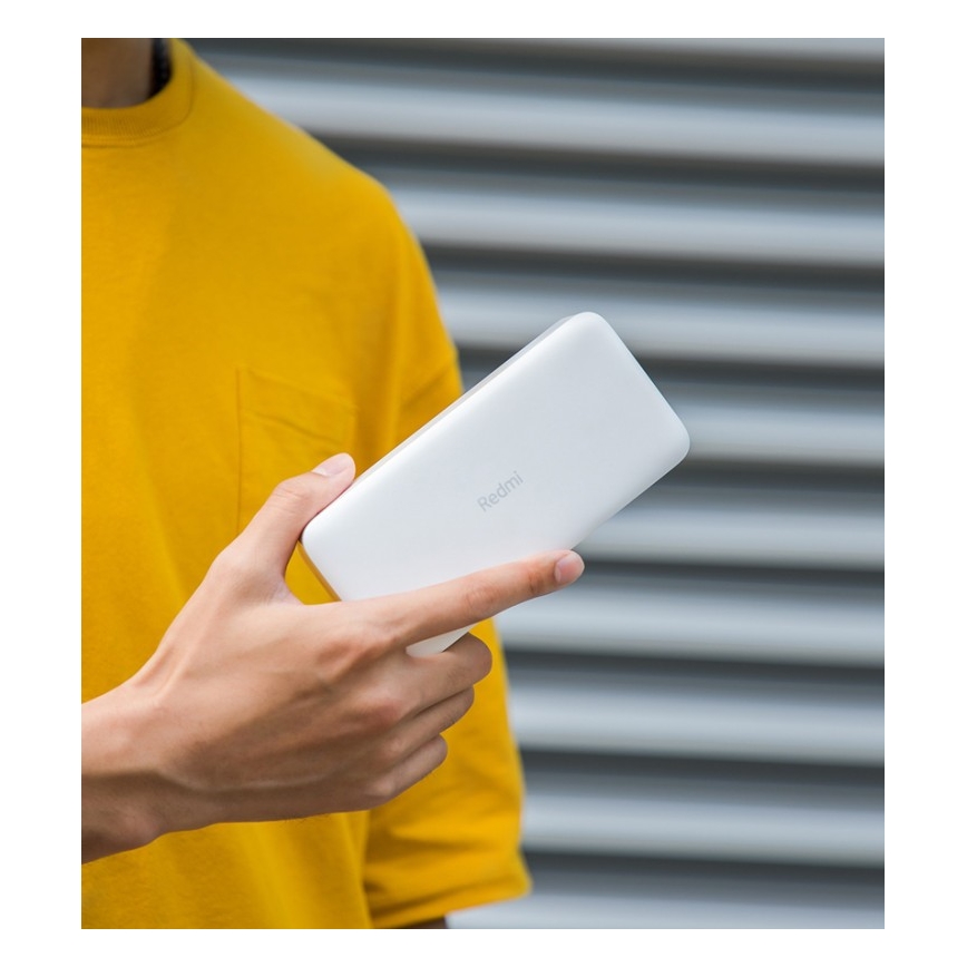 Xiaomi 20000 mAh Redmi 18W Batterie portable à charge rapide blanc