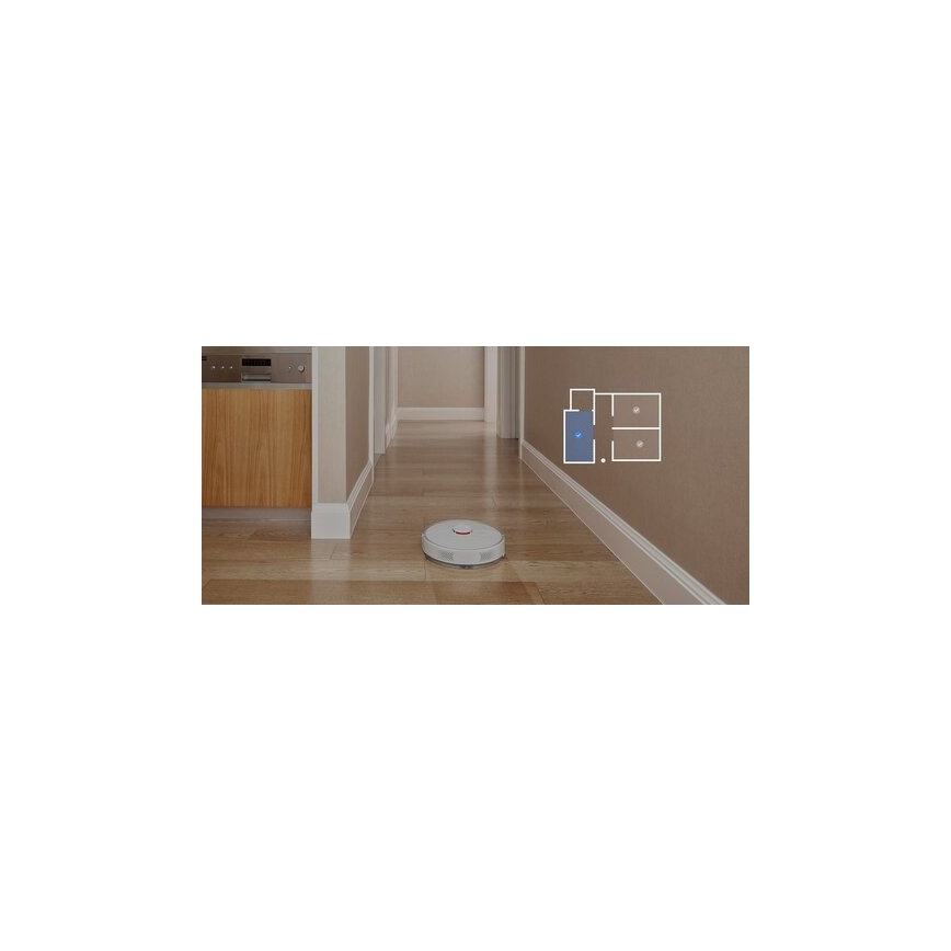 Xiaomi - Aspirateur Smart robotic ROBOROCK S6 Pure 58W Wi-Fi blanc