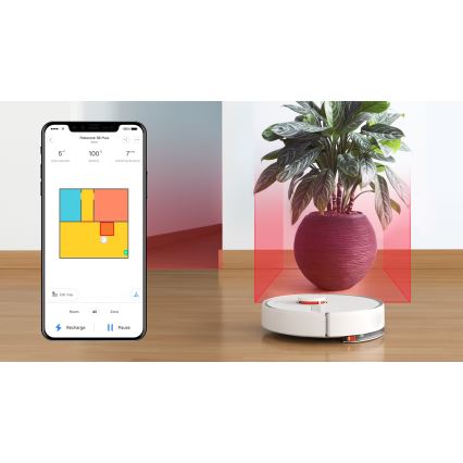 Xiaomi - Aspirateur Smart robotic ROBOROCK S6 Pure 58W Wi-Fi blanc