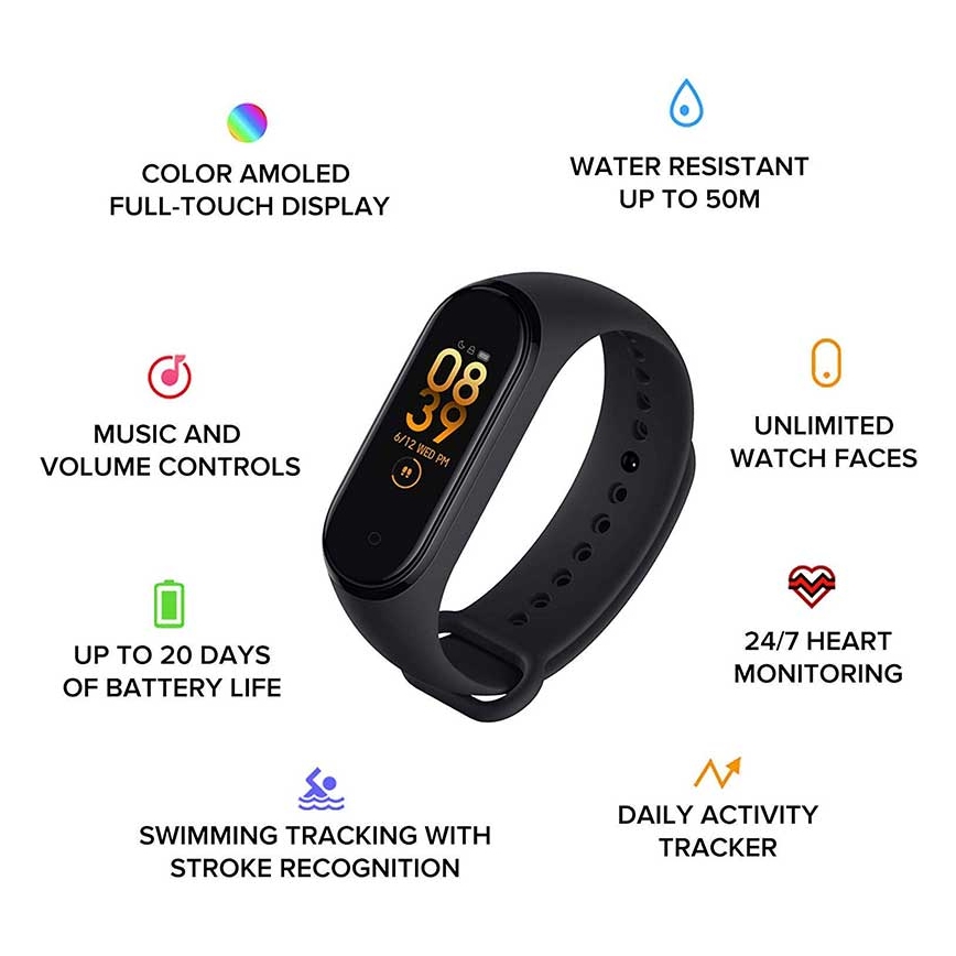 Xiaomi - Bracelet fitness Mi Band 6 Bluetooth 5 ATM
