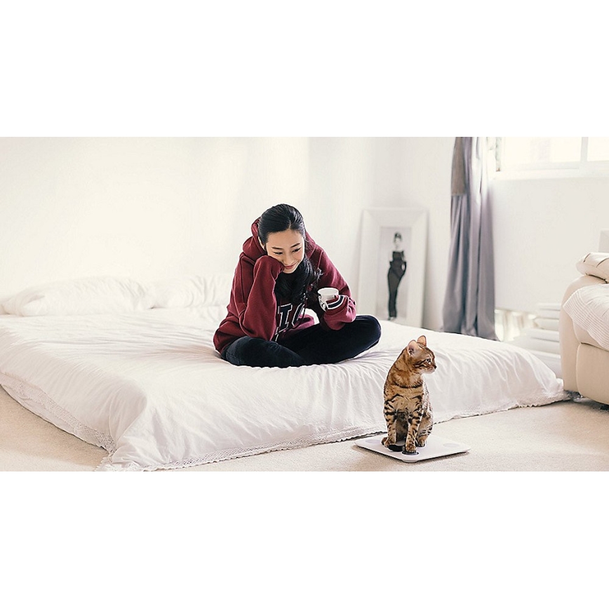 Xiaomi - Pèse-personne intelligent avec Bluetooth 4xAAA