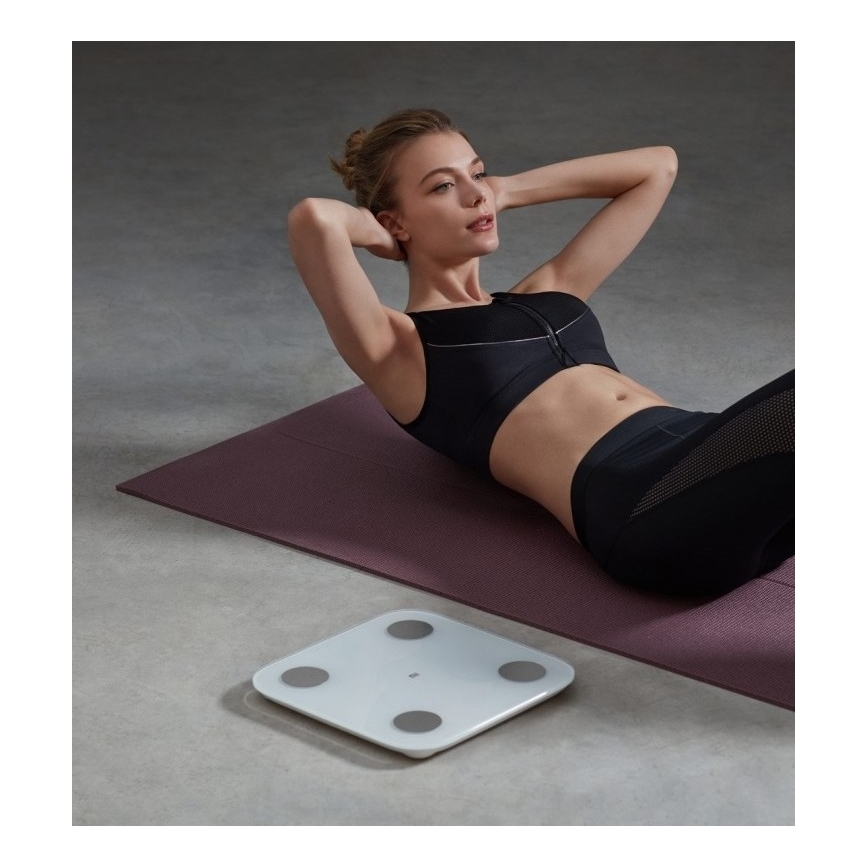 Xiaomi - Pèse-personne intelligent avec Bluetooth 4xAAA