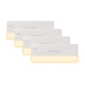 Xiaomi Yeelight - LOT 4x LED Éclairage de meubles avec un détecteur LED/0,15W/5V 2700K