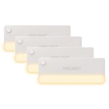 Xiaomi Yeelight - LOT 4x LED Éclairage de meubles avec un détecteur LED/0,15W/5V 2700K