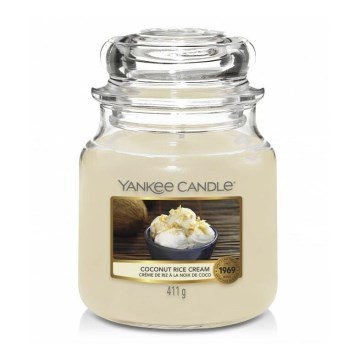 Yankee Candle - Bougie parfumée COCONUT RICE CREAM moyenne 411g 65-75 heures