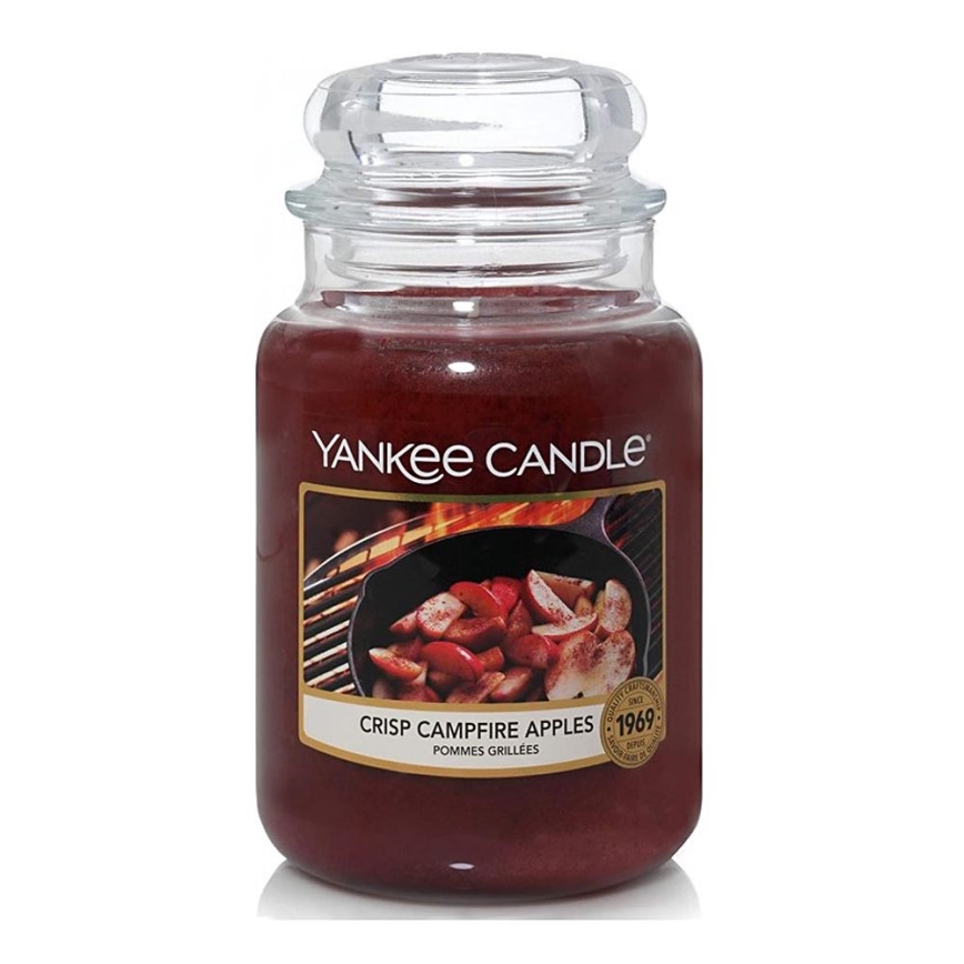 Yankee Candle - Bougie parfumée CRISP CAMPFIRE APPLES grande 623g 110-150 heures