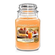 Yankee Candle - Bougie parfumée FARM FRESH PEACH grand 623g 110-150 heures