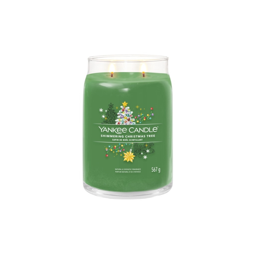 Yankee Candle - Bougie parfumée SHIMMERING CHRISTMAS TREE grande 567 g 60-90 h