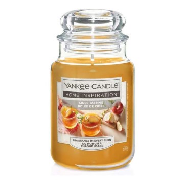 Yankee Candle - Geurkaars CIDER TASTING groot 538g 110-150 uren