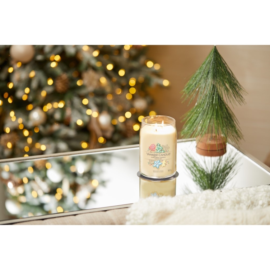Yankee Candle - Grote geurkaars CHRISTMAS COOKIE 567g 60-90 uur.