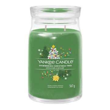 Yankee Candle - Grote geurkaars SHIMMERING CHRISTMAS TREE 567g 60-90 uur.