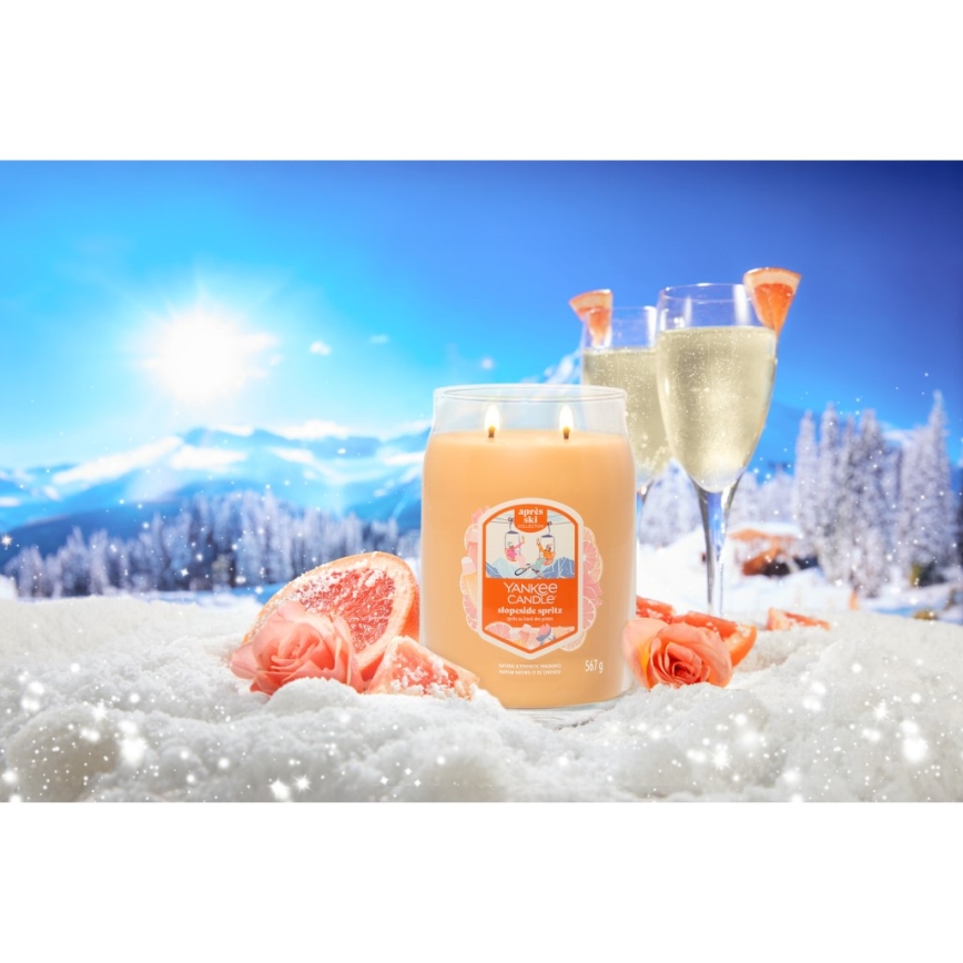 Yankee Candle - Grote geurkaars SLOPESIDE SPRITZ 567 g 60-90 uur.
