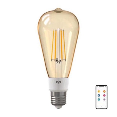 Yeelight - Ampoule LED à intensité variable FILAMENT ST64 E27/6W/230V 2700K Wi-Fi