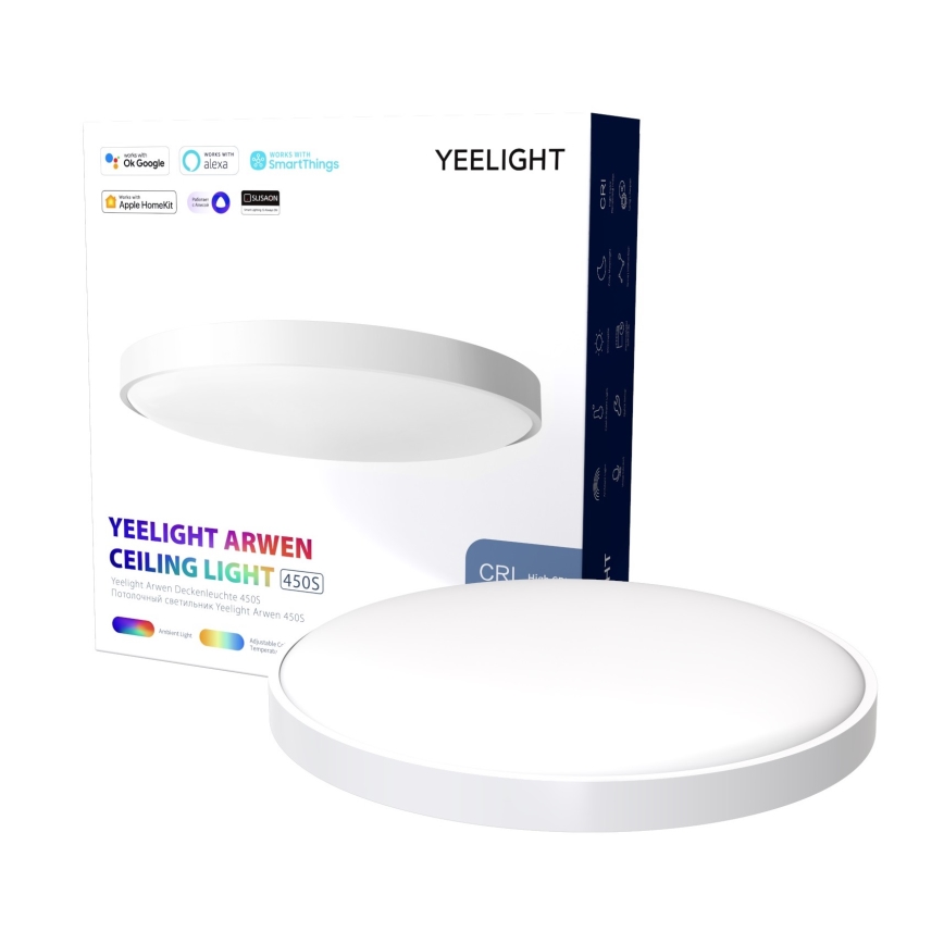 Yeelight - Dimbare LED RGB Plafond Lamp ARWEN 450S LED/50W/230V CRI 90 + afstandsbediening  Wi-Fi/BT