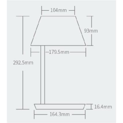 Yeelight - Dimbare LED Tafel Lamp met Draadloos Opladen Staria Bed Lamp Pro LED/20W/230V Wi-Fi