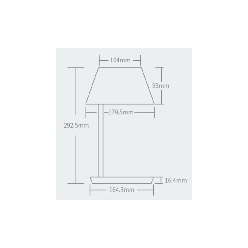 Yeelight - Dimbare LED Tafel Lamp met Draadloos Opladen Staria Bed Lamp Pro LED/20W/230V Wi-Fi