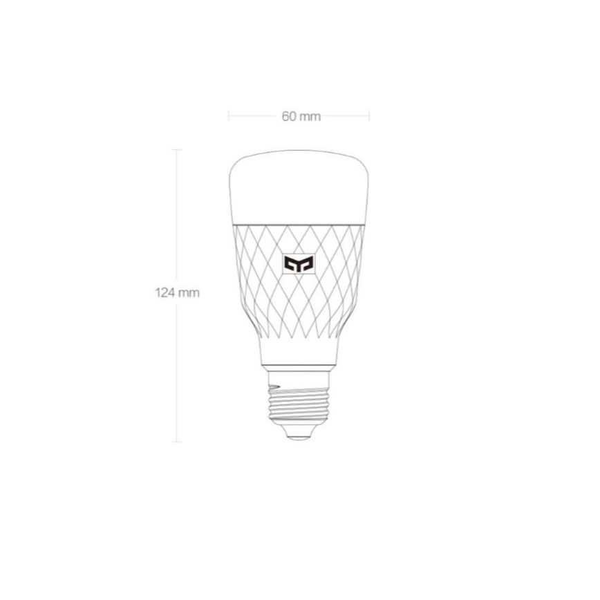 Yeelight DP133 - LED RGB-dimlamp E27 / 8,5W / 230V 1.700-6.500K