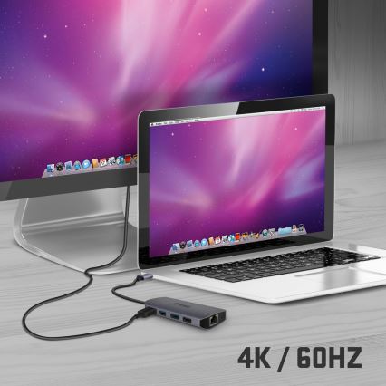 Yenkee - Adaptateur multiport 8en1 USB type C